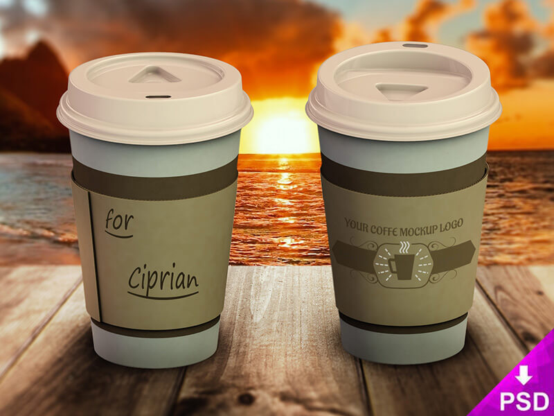 Coffee Cup Logo Mockup