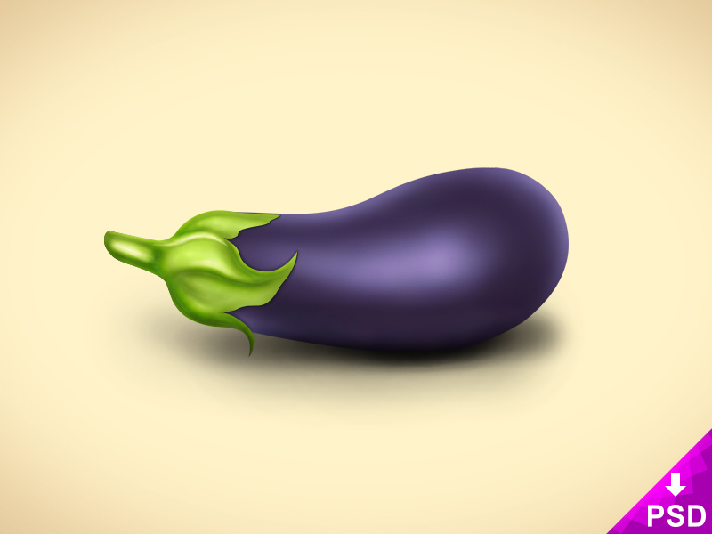 Realistic Eggplant Design