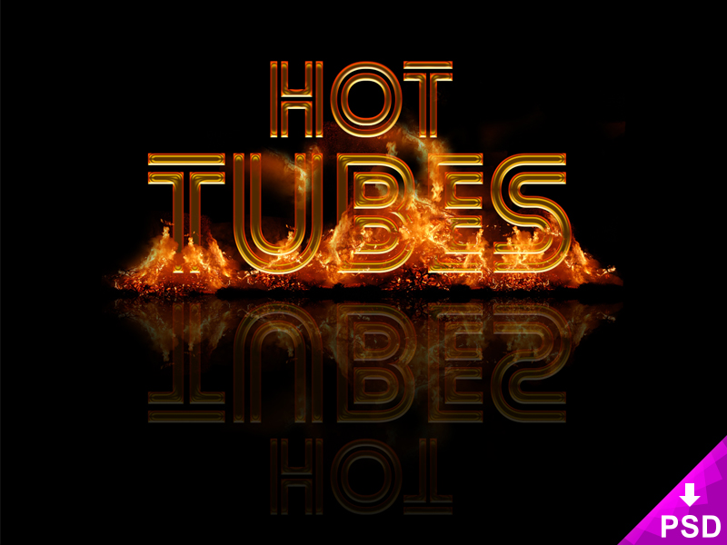 Hot Tubes Text Style