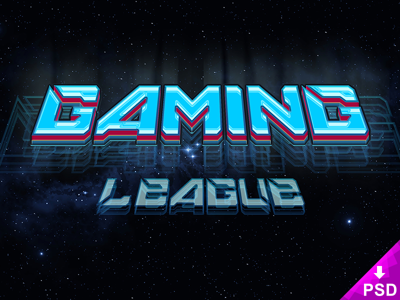 Gaming League Text Style